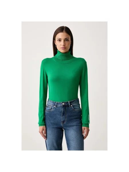 Sweter z golfem Joop! zielony