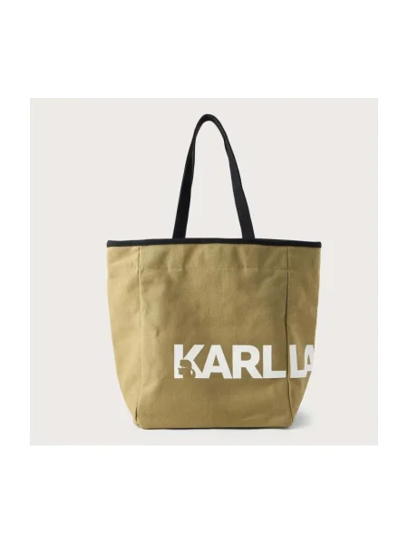 Kabelka Karl Lagerfeld s autogramom zelená