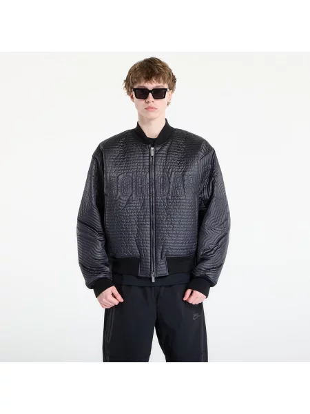 Μπουφάν Jordan Flight Nylon Varsity Jacket Black M μαύρο