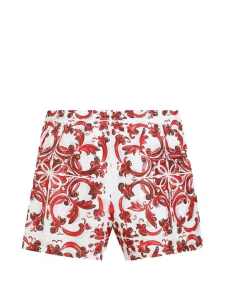 Scurt slip de baie Dolce & Gabbana cu imagine alb