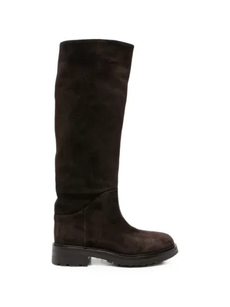 Botine Strategia Shoes din piele de căprioară maro
