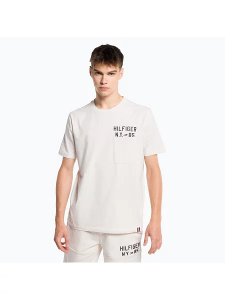 Tričko Tommy Hilfiger Graphic Tee beige béžové