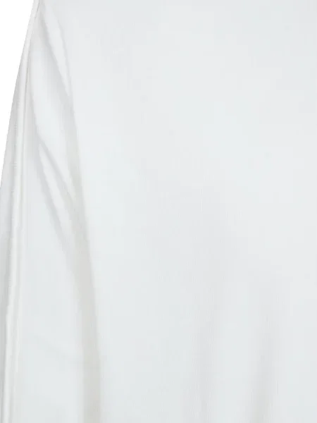 Lung tricou Thom Krom tricotate alb