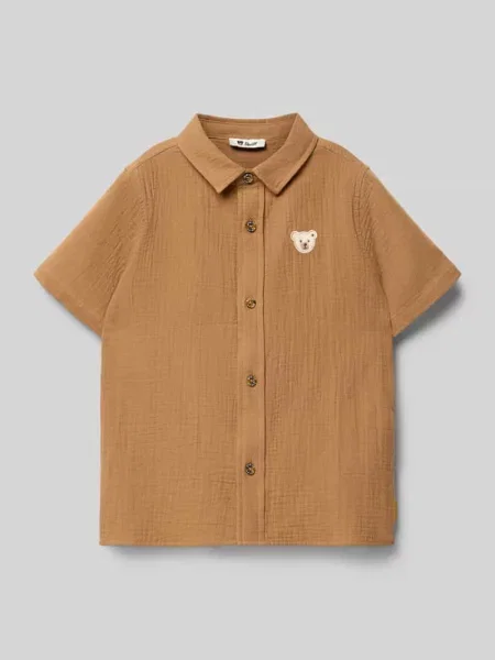 Koszula casualowa o kroju regular fit z detalem z logo Steiff