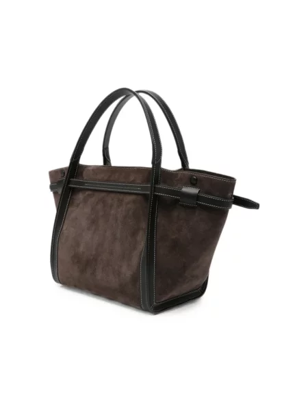 Shopperka Tod's skórzana brązowa