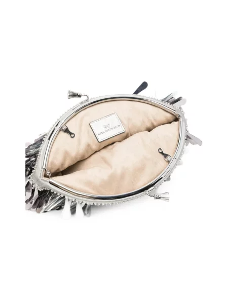 Kopertówka Anya Hindmarch z cekinami czarna