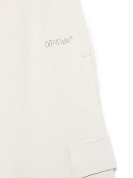 Spodnie cargo dziecięce Off-white białe