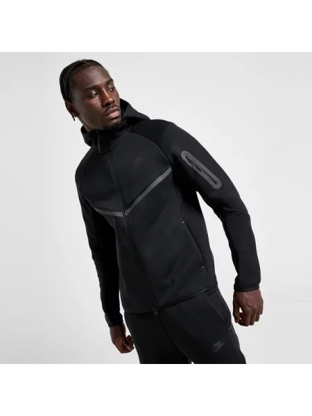 Nike Bluza Z Kapturem M Nk Tch Flc Fz Wr Hoodie czarna