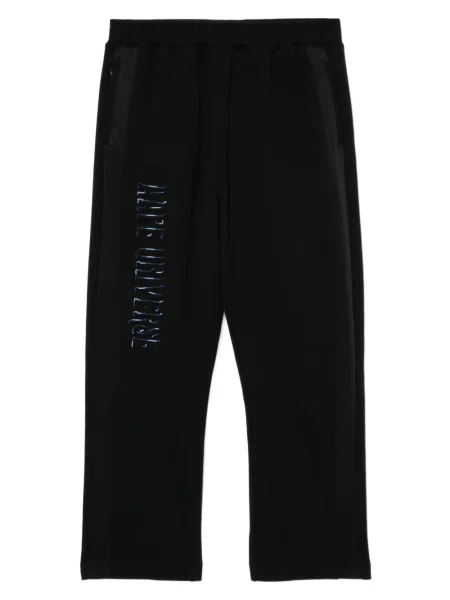 Pantaloni Aape By A Bathing Ape cu broderie negru