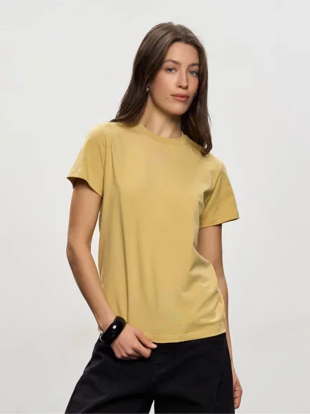 Футболка Роза гірчичний