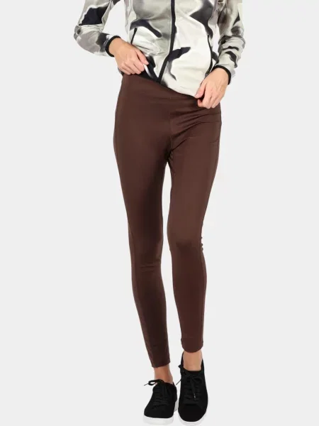 Legginsy Luhta Ikkamo brązowe