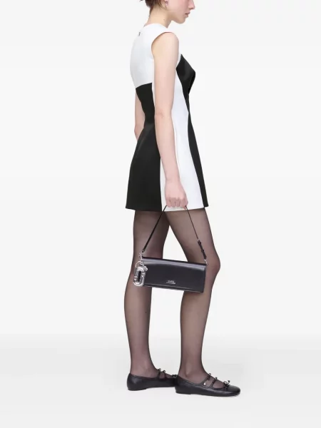 Rochie mini Marc Jacobs din satin de costum alb