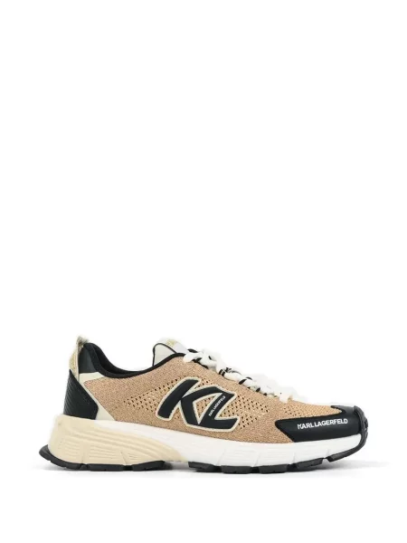 Sneakerși Karl Lagerfeld cu șireturi din dantelă