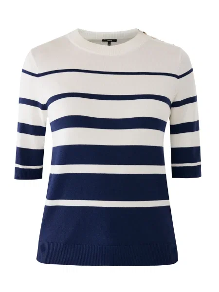 MEXX Pulover bleumarin alb