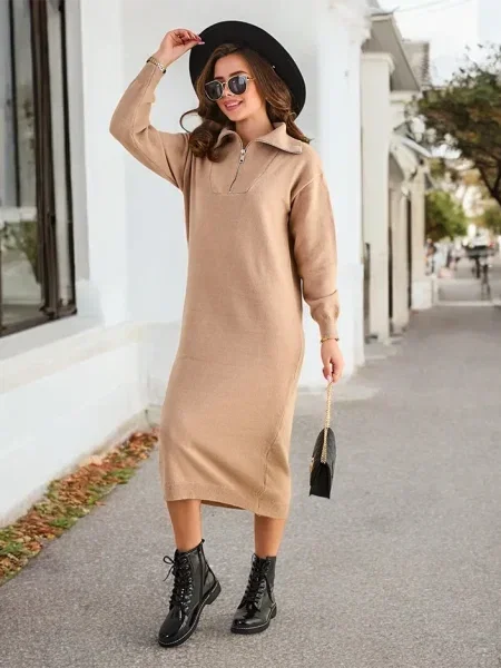 Rochie maxi Resti lungă de costum negru