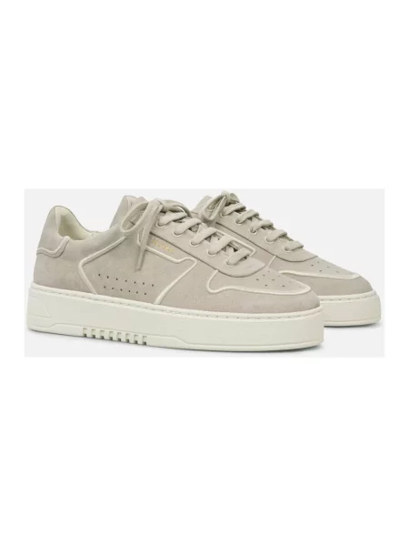 Haftowane sneakersy Axel Arigato skórzane beżowe