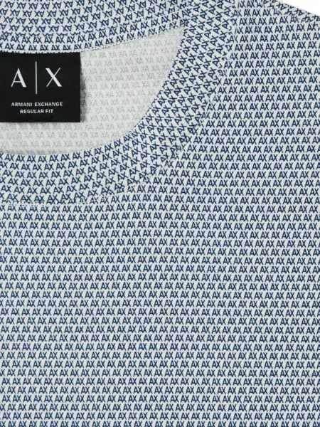 Tricou Armani Exchange cu imagine albastru