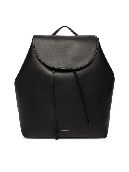 Hátizsák Calvin Klein Foil Logo Large Flap Backpack fekete
