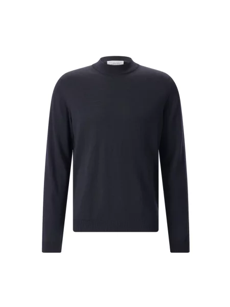 Bluza Roberto Collina wełniana niebieska