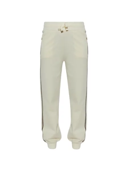 Pantaloni Bogner cu dungi alergare alb