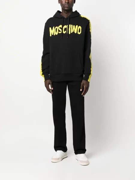 Пуловер Moschino с принт черно