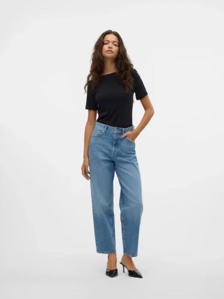 Широкие джинсы Vero Moda синие