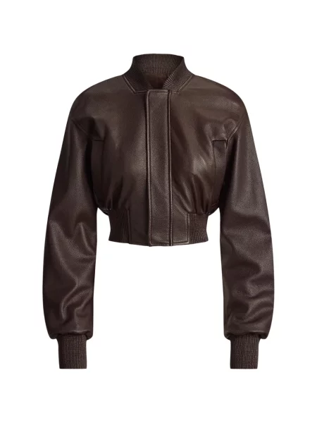 Geanta de piele Ralph Lauren Collection maro
