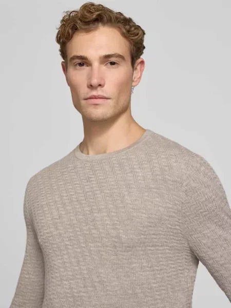 Sweter wełniany z fakturowanym wzorem model Connor' Tiger Of Sweden