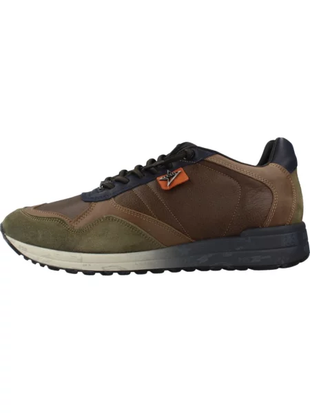 Sneakersy Cetti skórzane brązowe