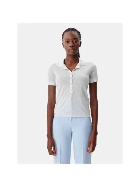 Patrizia Pepe Polo Ασημί Regular Fit
