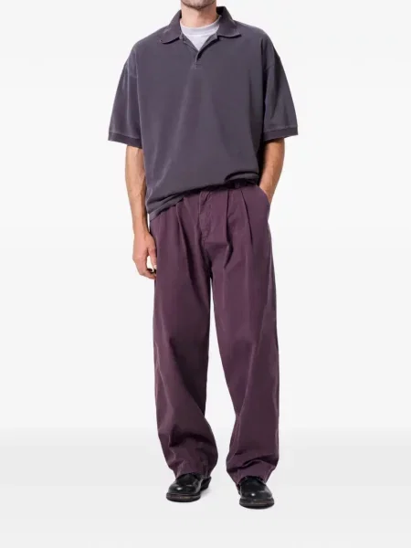 Pantaloni Agolde maro
