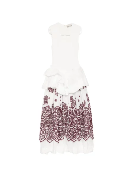 Rochie Alemais cu broderie alb