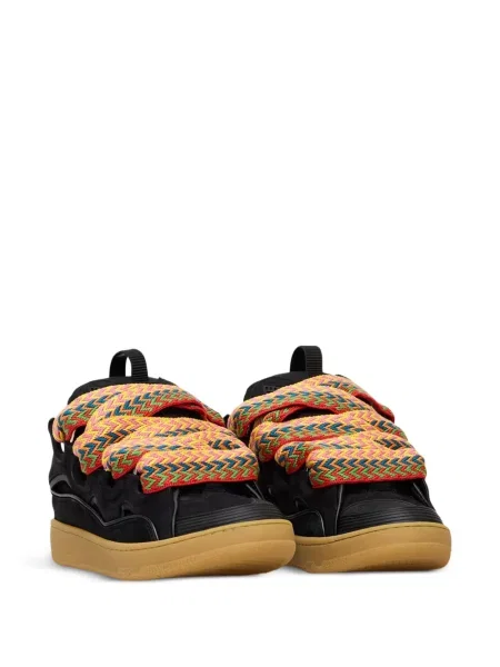 Fűzős csipkés sneaker Lanvin fekete