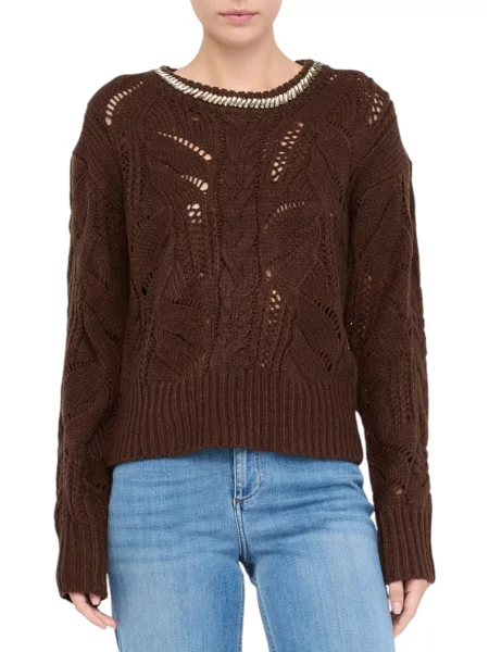 Sweter Liu Jo brązowy
