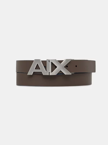 Armani Exchange dvostrani remen za muškarce smeđa