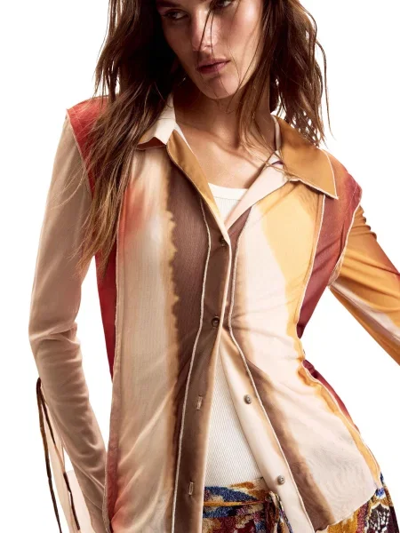 Bluză Desigual albastru