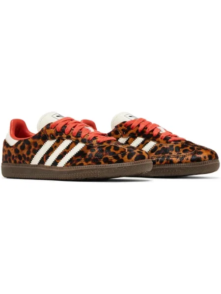 Topánky adidas Samba Léopard hnedá