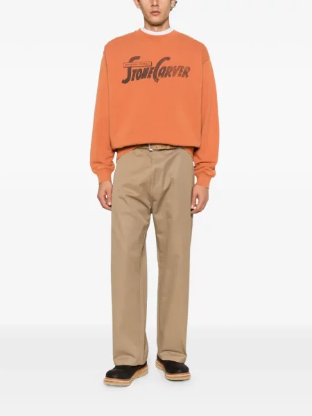 Bluza Universal Overall z nadrukiem pomarańczowa