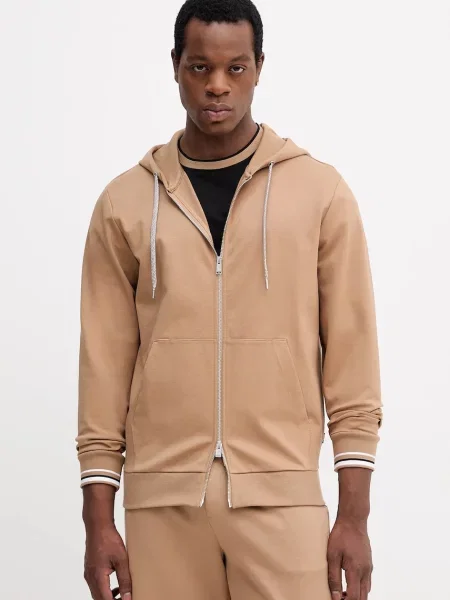 Geacă Boss cu glugă bej