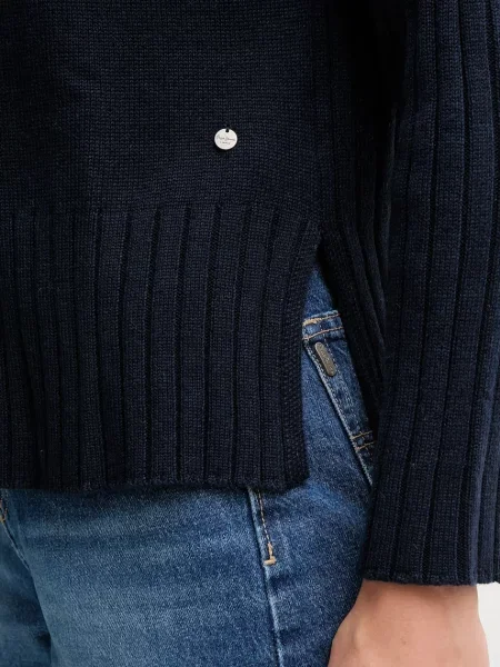 Шерстяной свитер Pepe Jeans синий