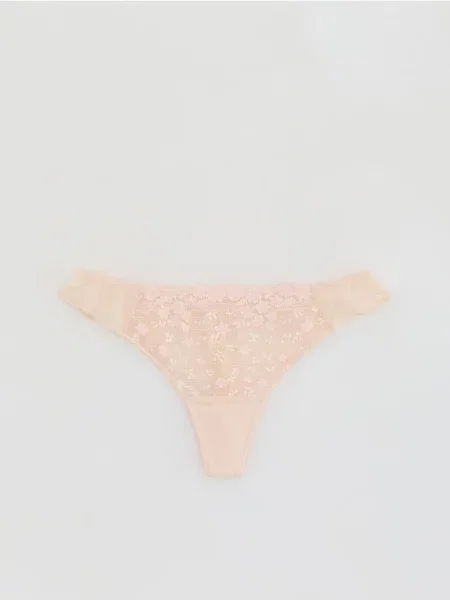 Reserved Бразиліани з мереживом нюдовий 