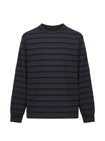 Lung tricou Sacai cu dungi negru