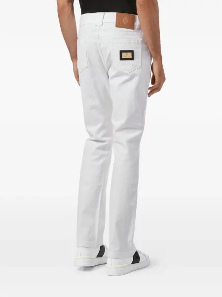 Pantaloni Billionaire cu autograf alb