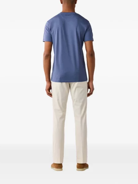 Tricou Hackett London cu autograf albastru
