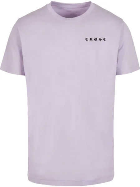 Mister Tee Tricou Trust Dove gri / mov liliachiu / negru alb