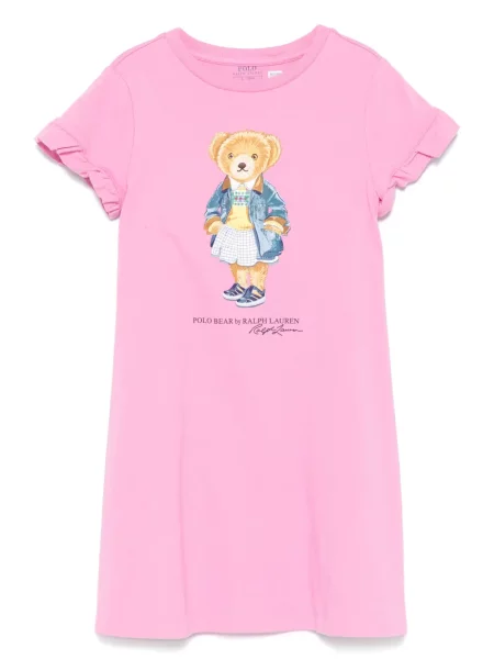 Sukienka dziecięca Polo Ralph Lauren różowa