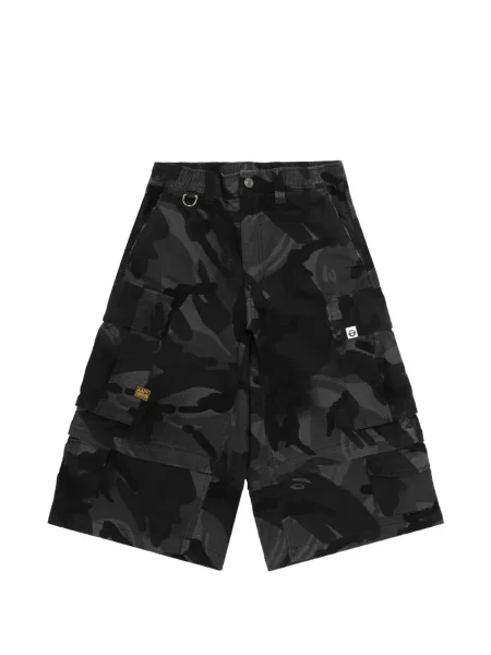 Pantaloni scurți cargo Aape By A Bathing Ape cu imagine cu model camuflaj negru