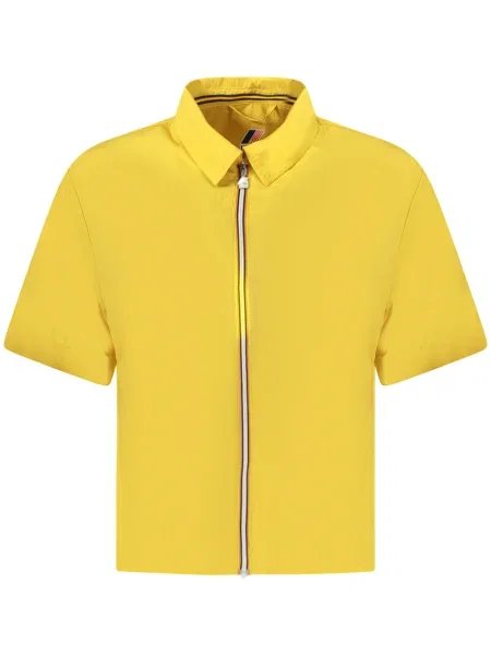 Krótka koszula K-way z krótkim rękawem żółta