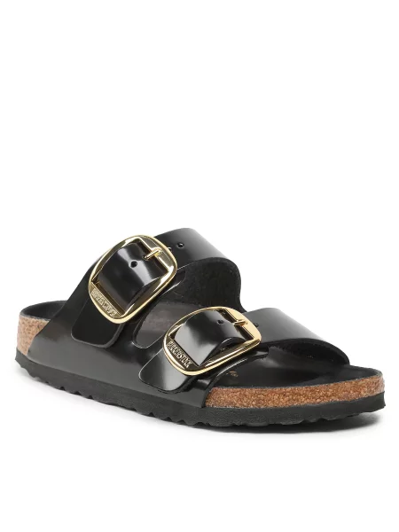 Usnjeni natikači Birkenstock Arizona črna