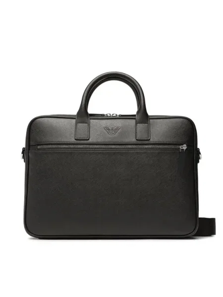 Geantă pentru laptop Emporio Armani negru